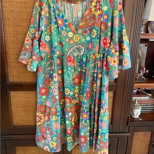 Floral Multicolor Bohemian Dress
